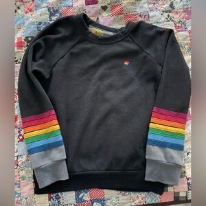 Aviator nation kids crewneck rainbow sleeves 14